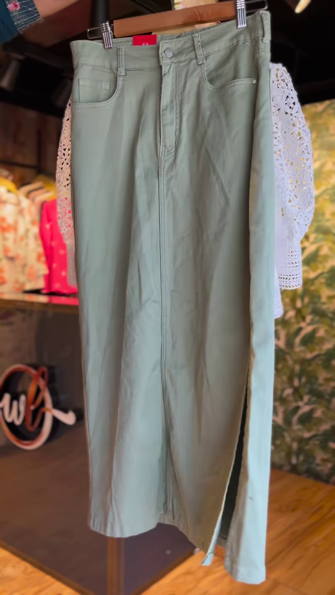 π Elegant White Crochet Lace Top & Soft Green Midi Skirt Ensemble πΏ