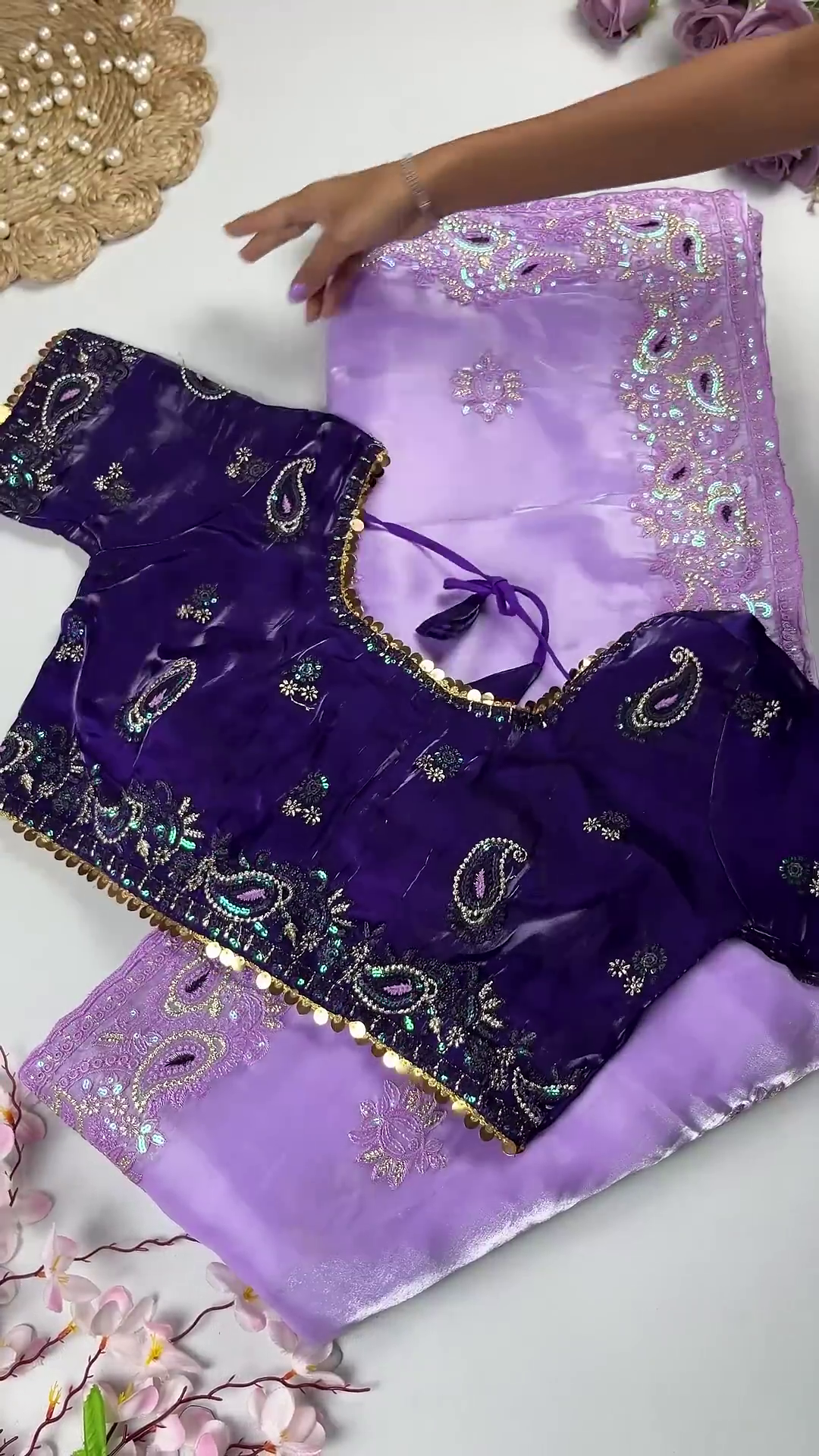 Pastel Partywear Blouse Collection: Assorted Paisley & Floral Silk Blouses
