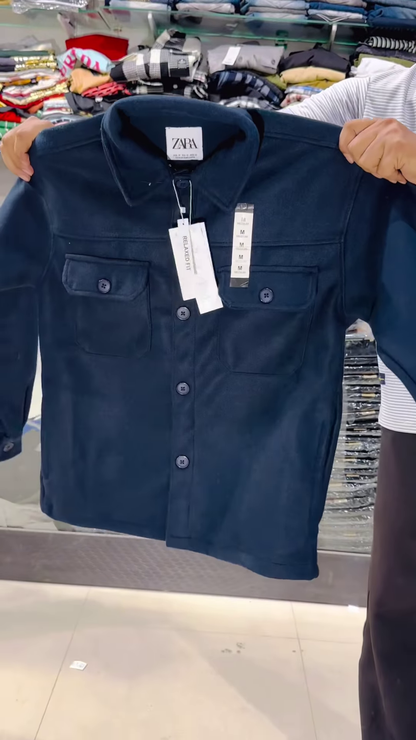 Utility Pocket Shirts & Jackets 👔🧥 – Relaxed Fit in Grey, Tan & Navy Variant