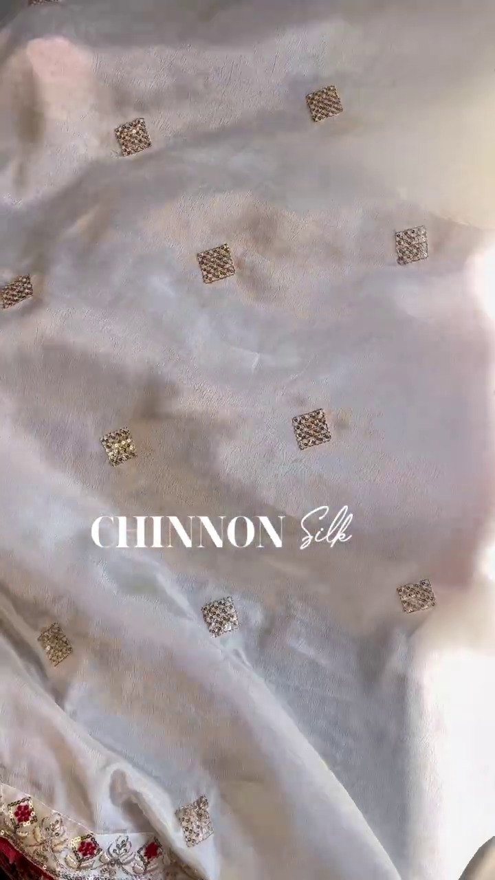 Ivory Silk Blouse with Patola-Print Bodice and Floral Zari Embroidery