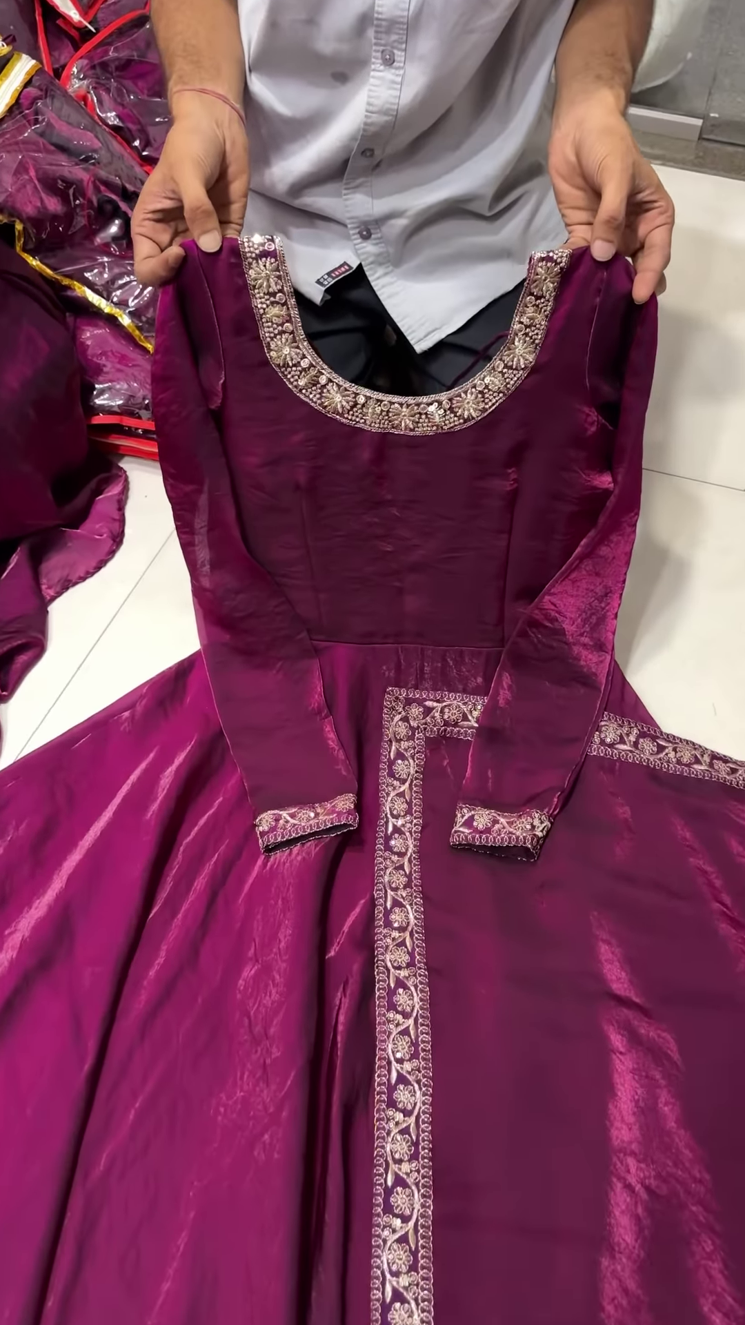 Women Georgette Kurta Sharara Dupatta Set