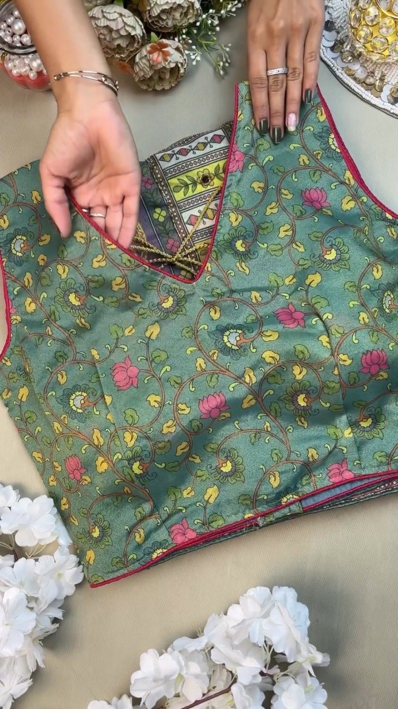 Floral Mirage Embroidered Silk Lehenga Set – Available in Vibrant Green & Soft Lilac