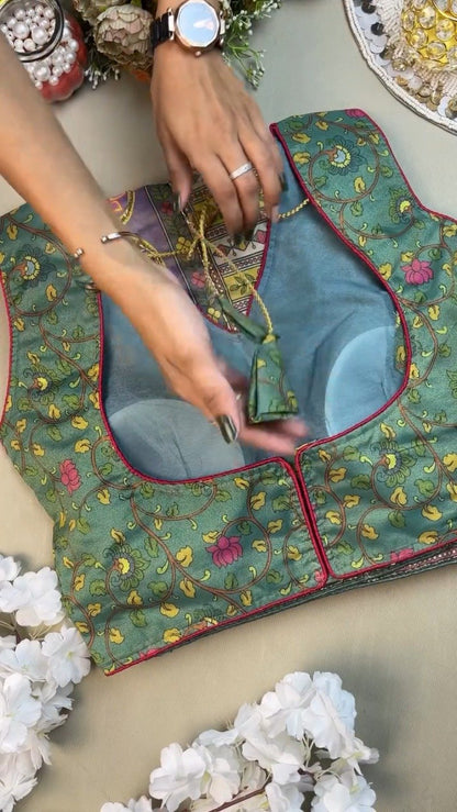 Floral Mirage Embroidered Silk Lehenga Set – Available in Vibrant Green & Soft Lilac