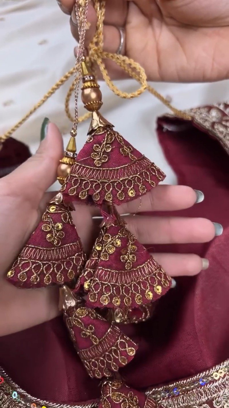 Midnight Maroon & Ivory Royal Embroidered Saree Set – Available in Maroon & Ivory