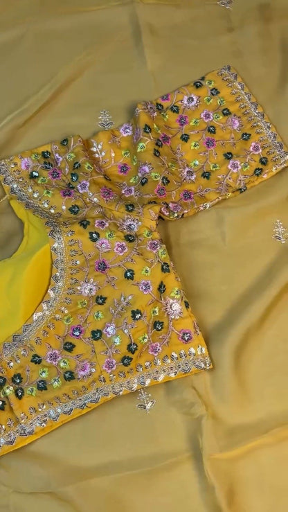 Sunshine Radiance Embroidered Silk Kurta & Dupatta Set