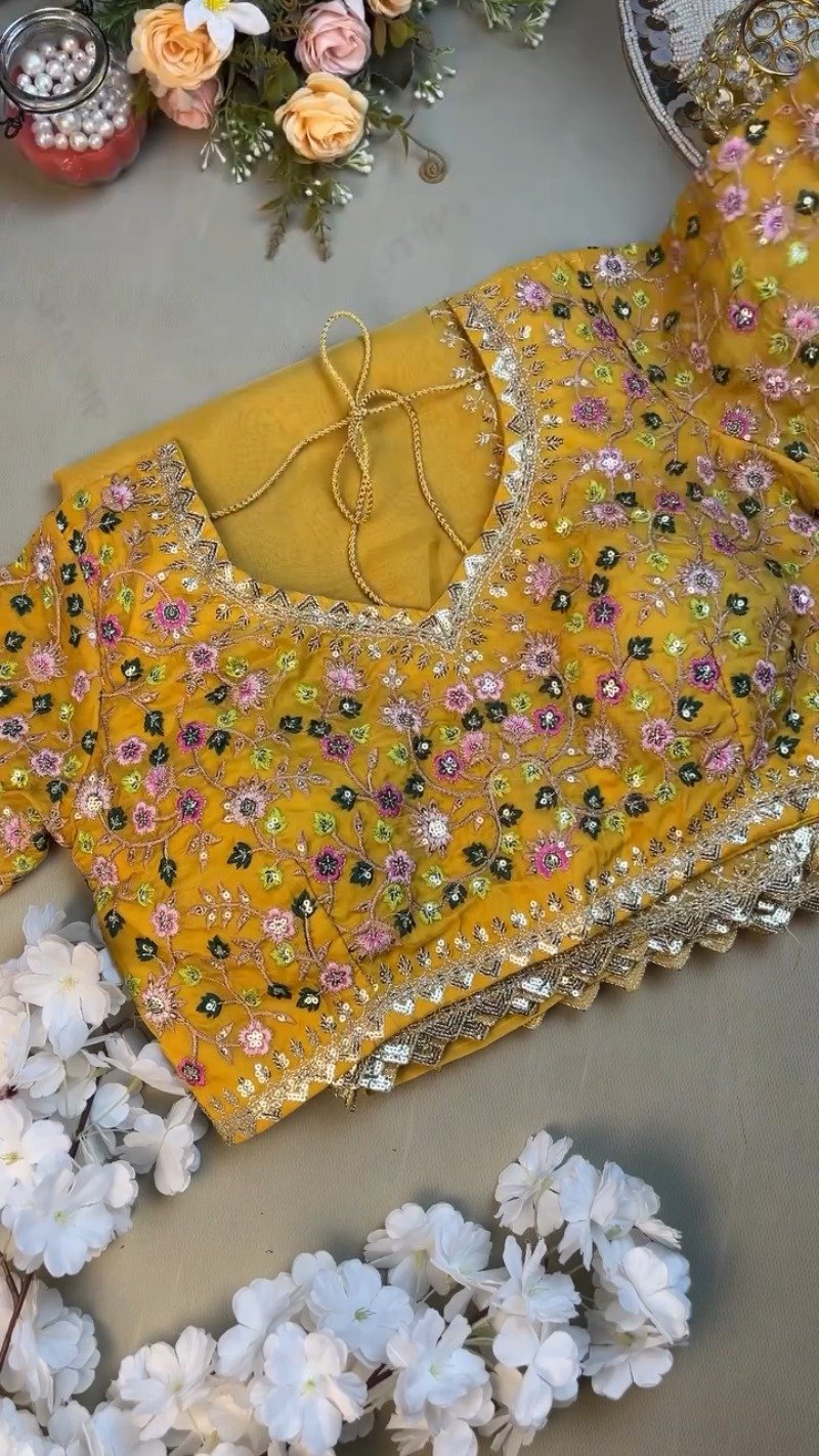 Sunshine Radiance Embroidered Silk Kurta & Dupatta Set