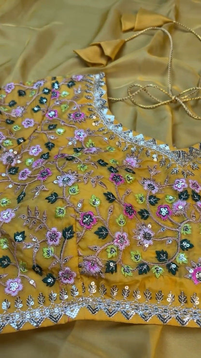 Sunshine Radiance Embroidered Silk Kurta & Dupatta Set