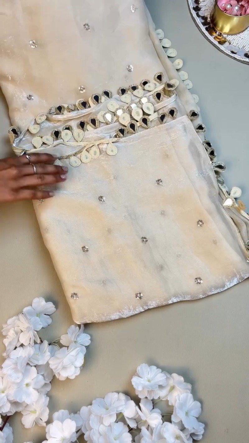 Ethereal Ivory & Regal Maroon Embellished Ethnic Ensemble – Available in Ivory & Maroon