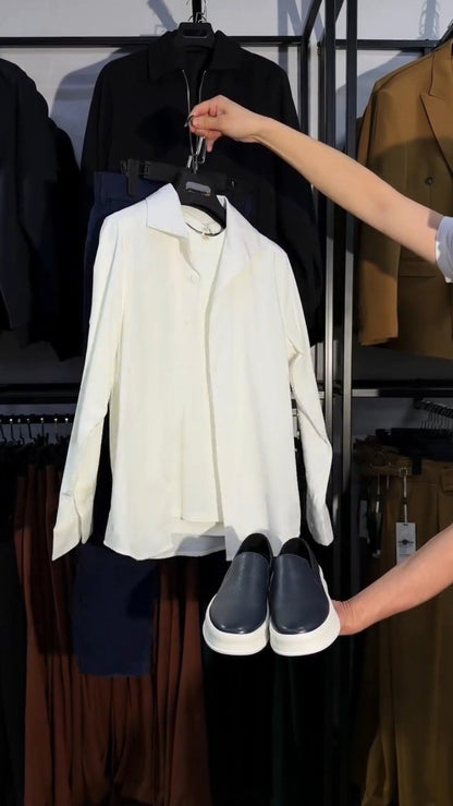 Modern Minimalist Casual Co-ord Set – Available in Brown, Black, White & Navy