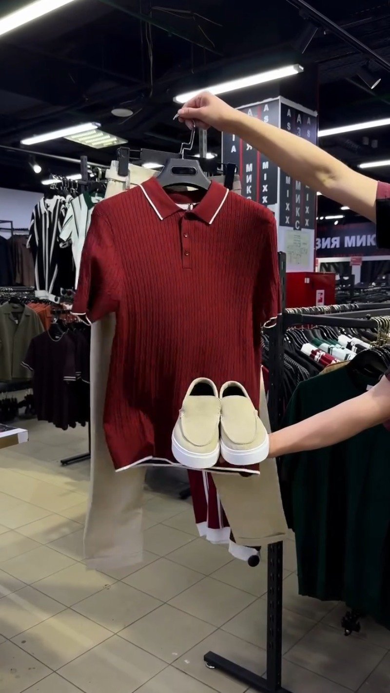Minimalist Textured Knit Polo & Trouser Co-ord Set – Available in Black, White, Burgundy & Sky Blue