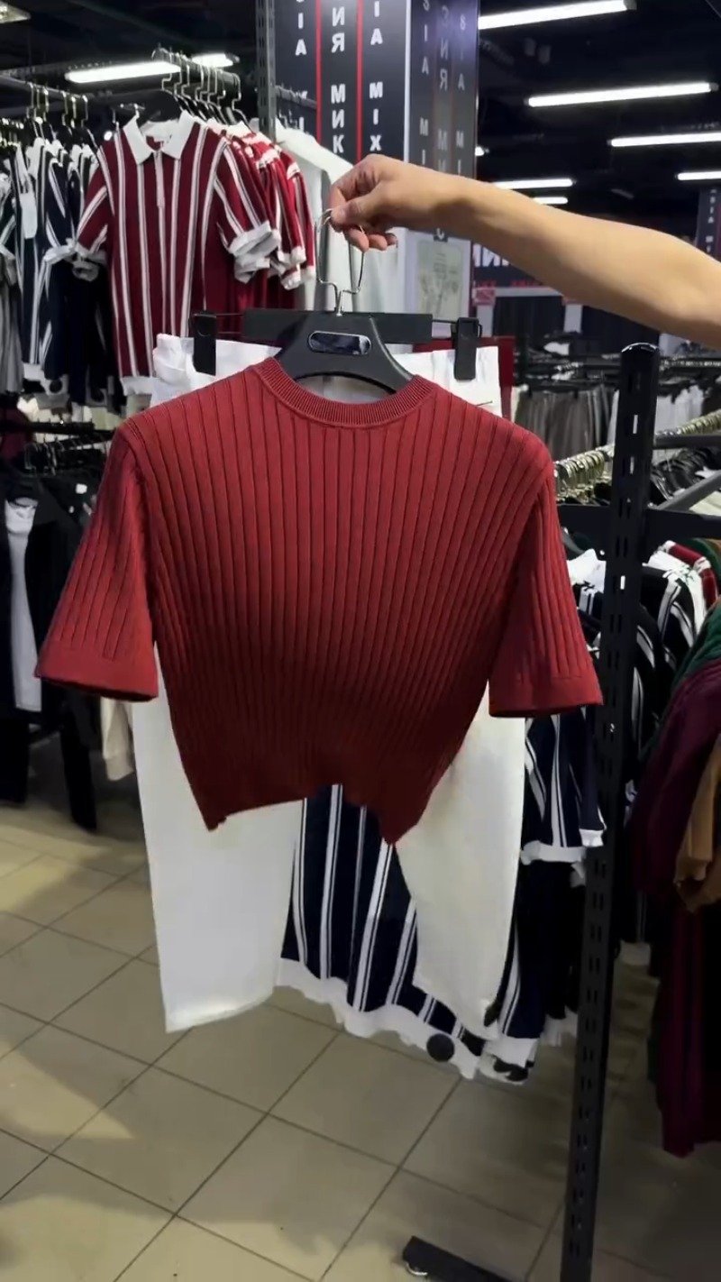 Minimalist Ribbed Knit Tee and Tailored Trouser Co-ord Set – Available in Deep Maroon & Classic White