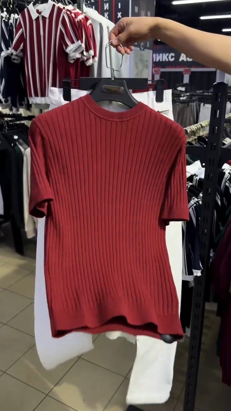 Minimalist Ribbed Knit Tee and Tailored Trouser Co-ord Set – Available in Deep Maroon & Classic White