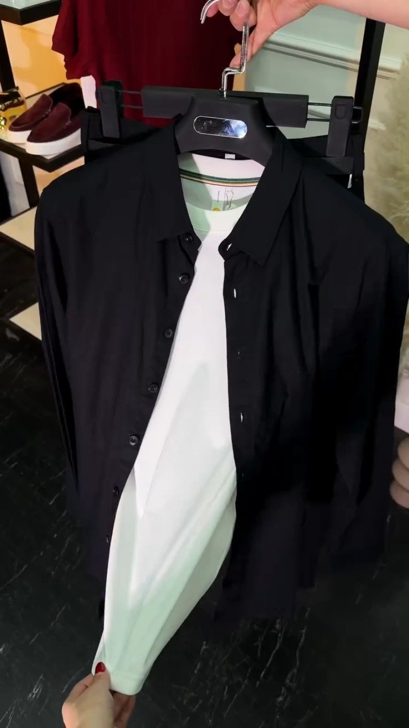 Minimalist Monochromatic Casual Shirt & Trouser Set – Available in Black & White