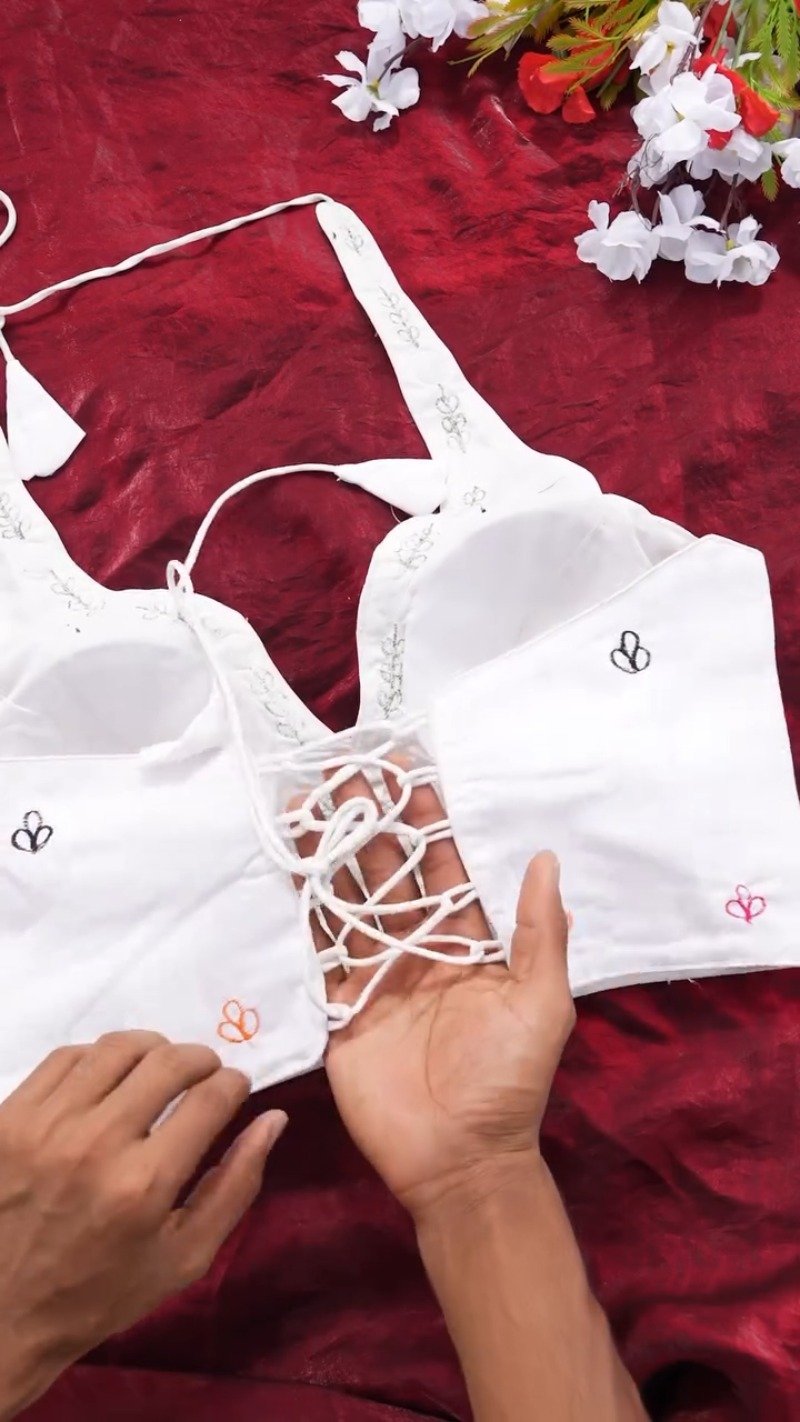Boho-Chic Mirror Work Halter Neck Crop Top – A Summer Essential