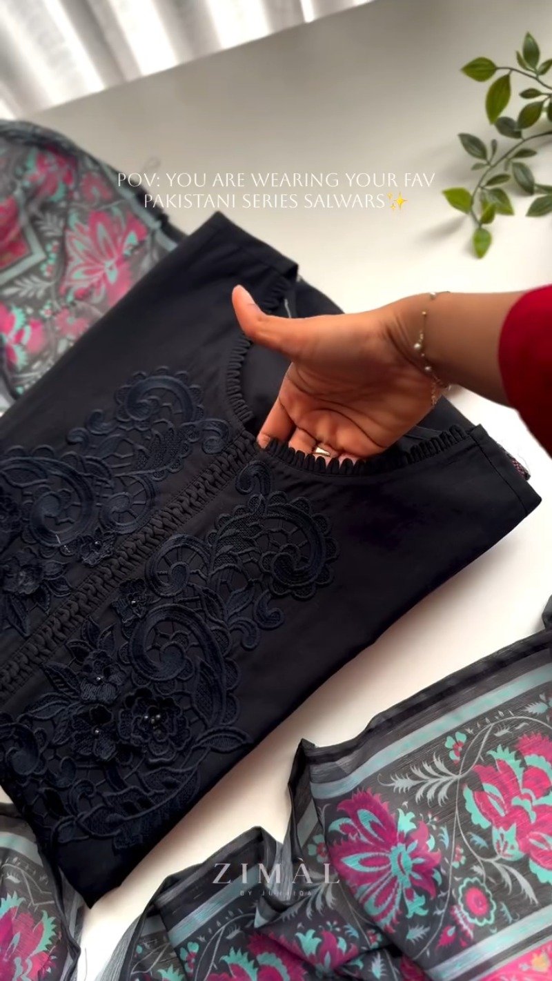 Timeless Pakistani-Inspired Embroidered Kurta Set – Available in Mustard & Black