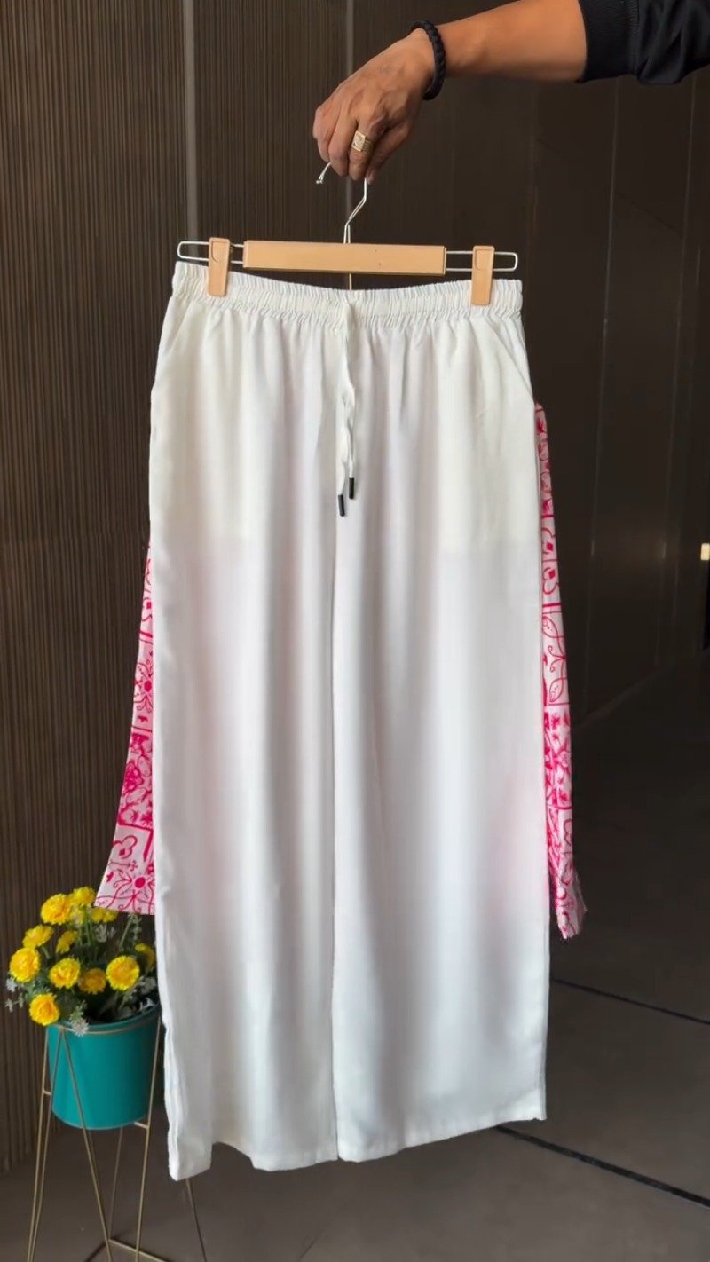 Mediterranean Tile Print Pure Linen Co-Ord Set – Available in Vibrant Pink & Royal Blue