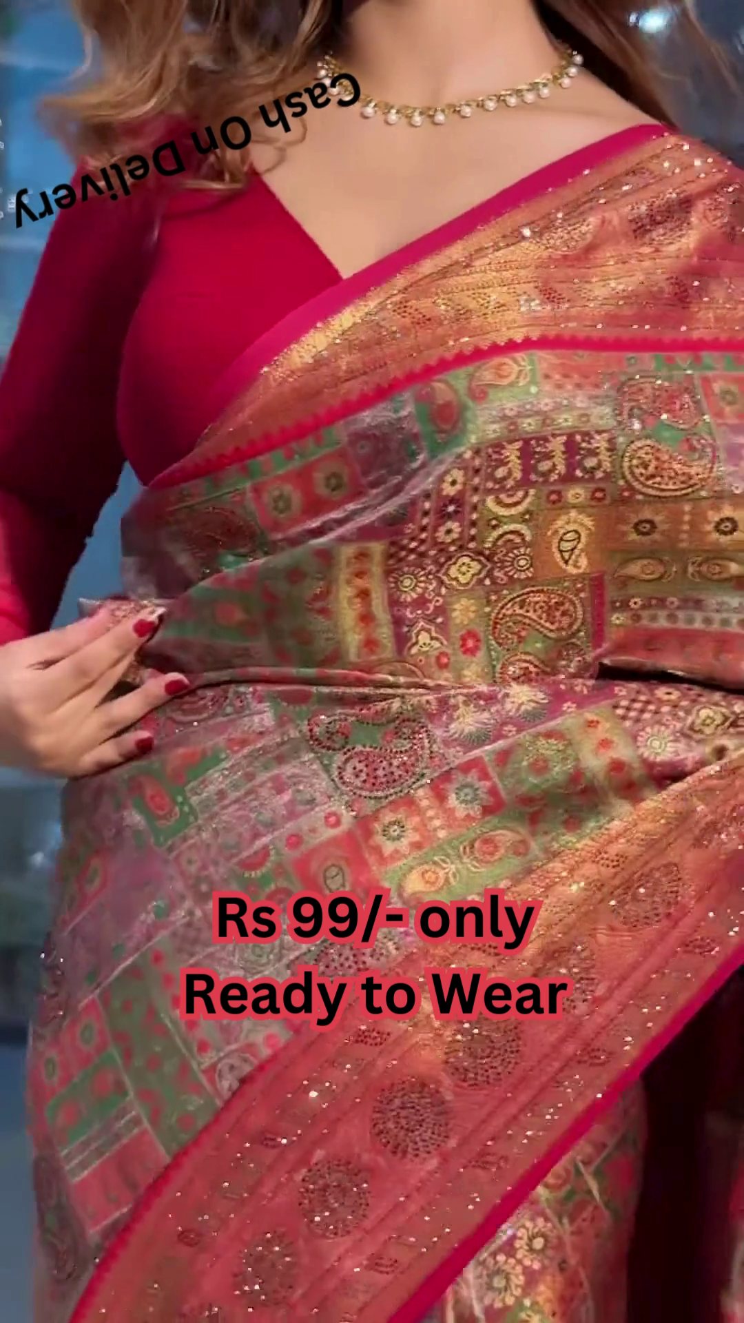 Eclectic Heritage: Multi-Tone Printed Saree with Paisleys