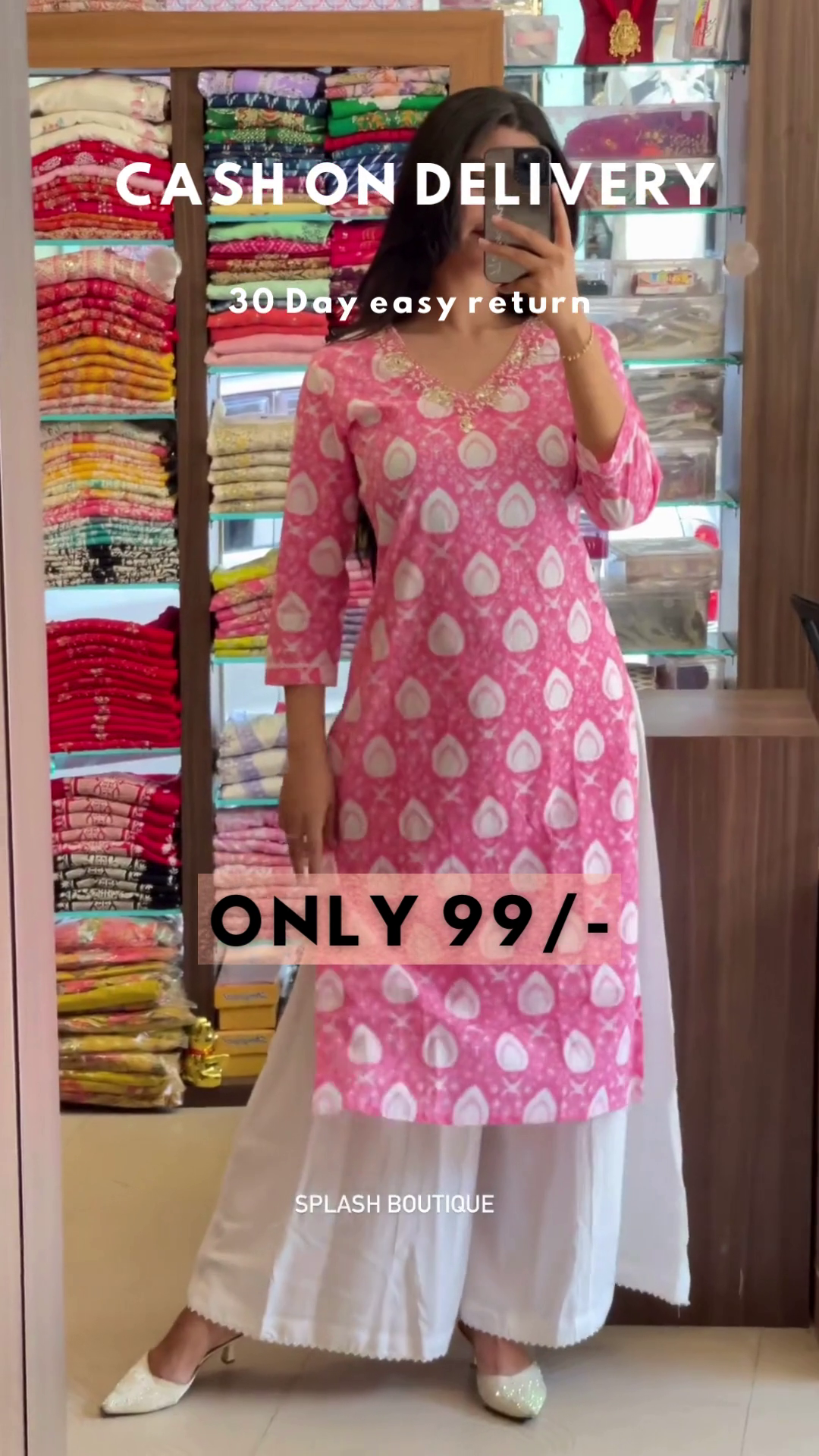 Citrus Bloom: Embroidered Lime Green Kurti & Palazzo Set