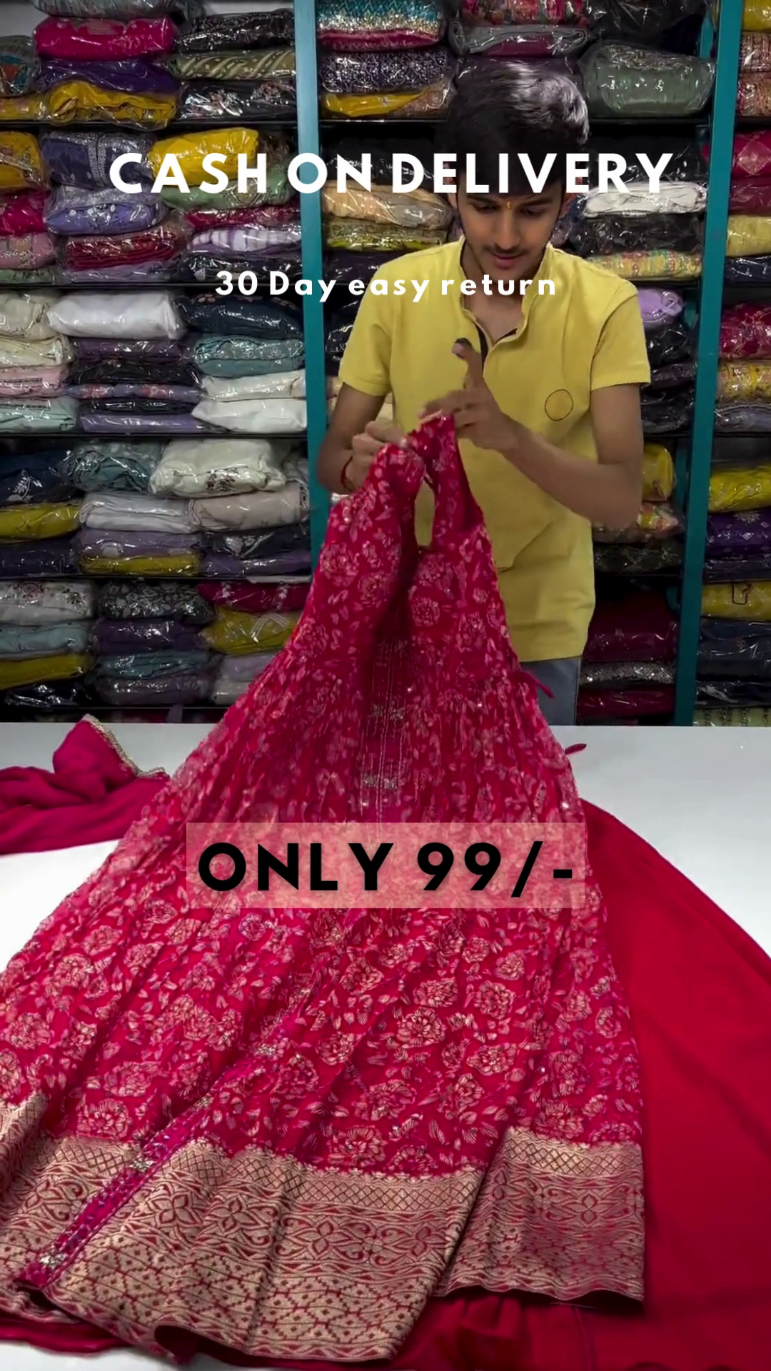 Fuchsia Royalty: Embroidered Floral Anarkali & Lehenga Set