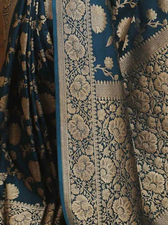 Ethnic Motifs Zari Banarasi Saree